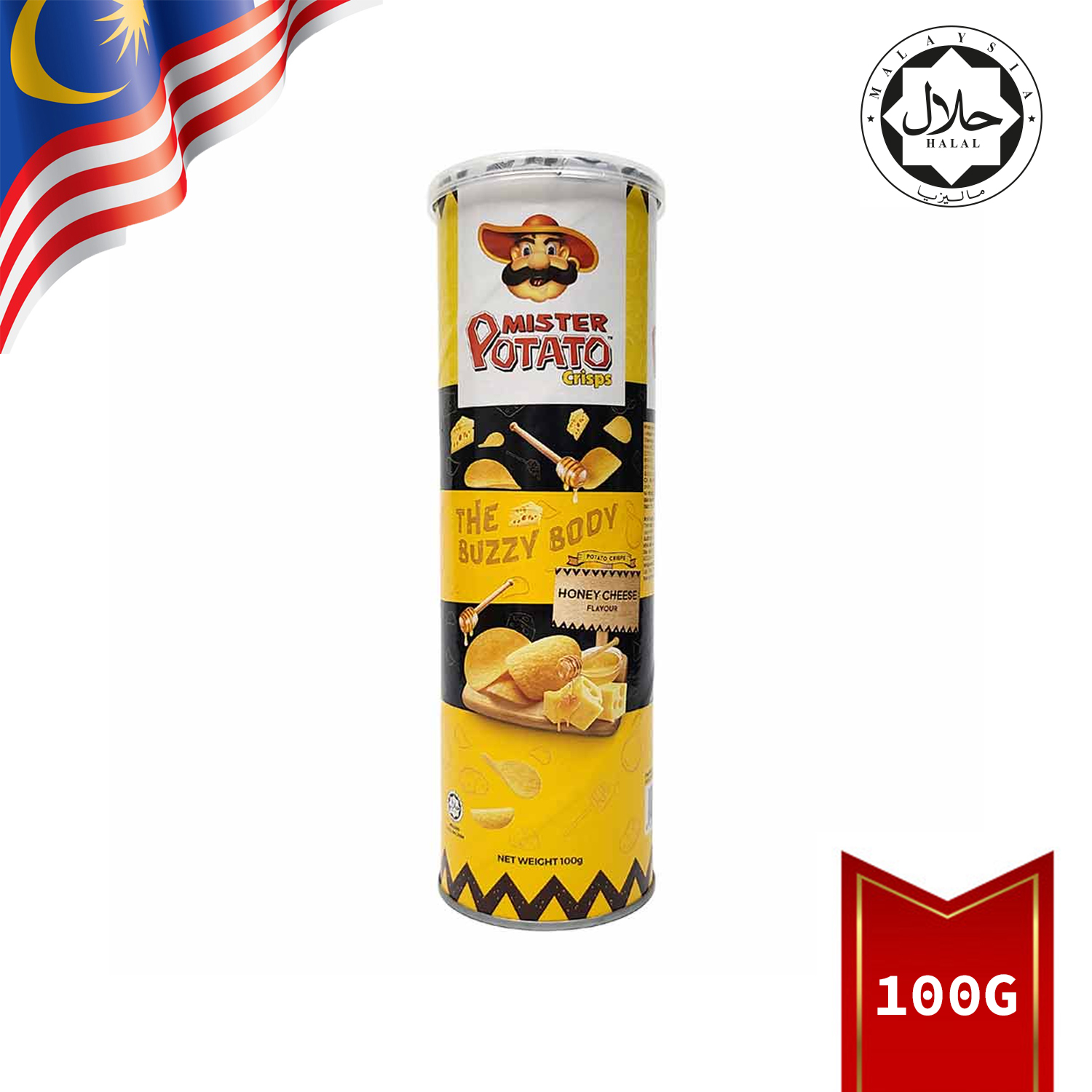 MISTER POTATO CRISP HONEY CHEESE 100G