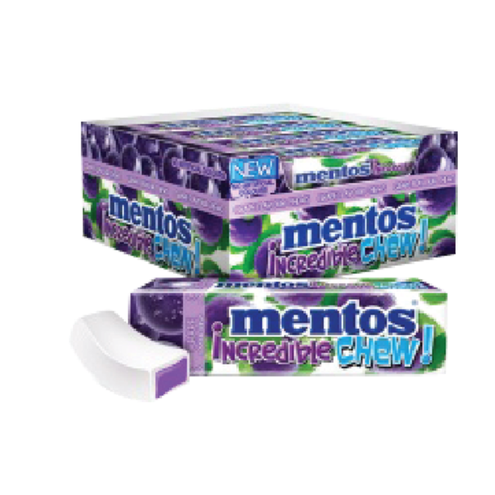 Mentos Incredible Chews Grape 8x20