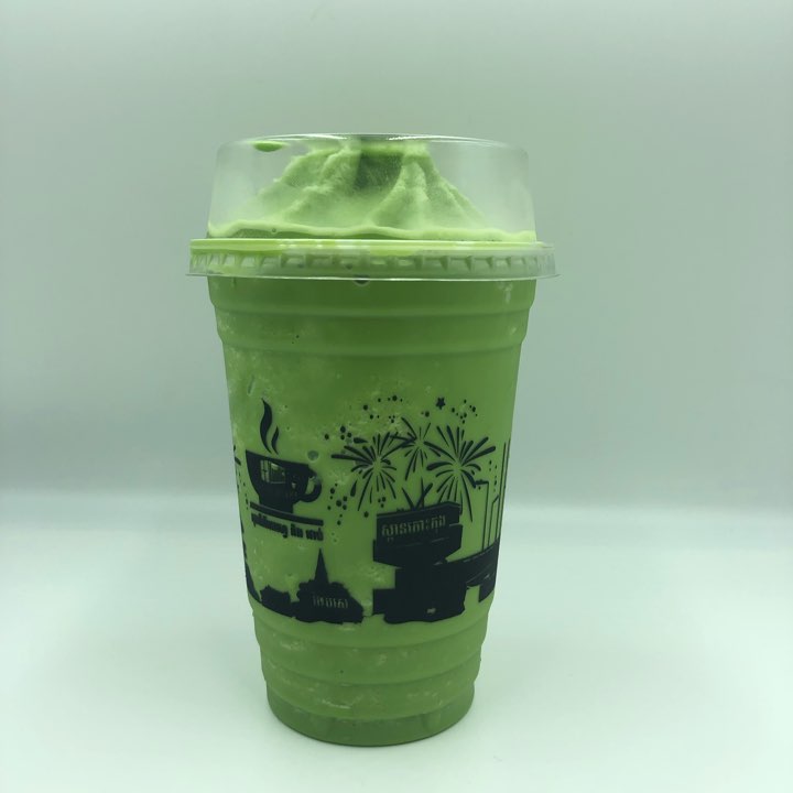 តែបៃតងកិន/green tea frappe