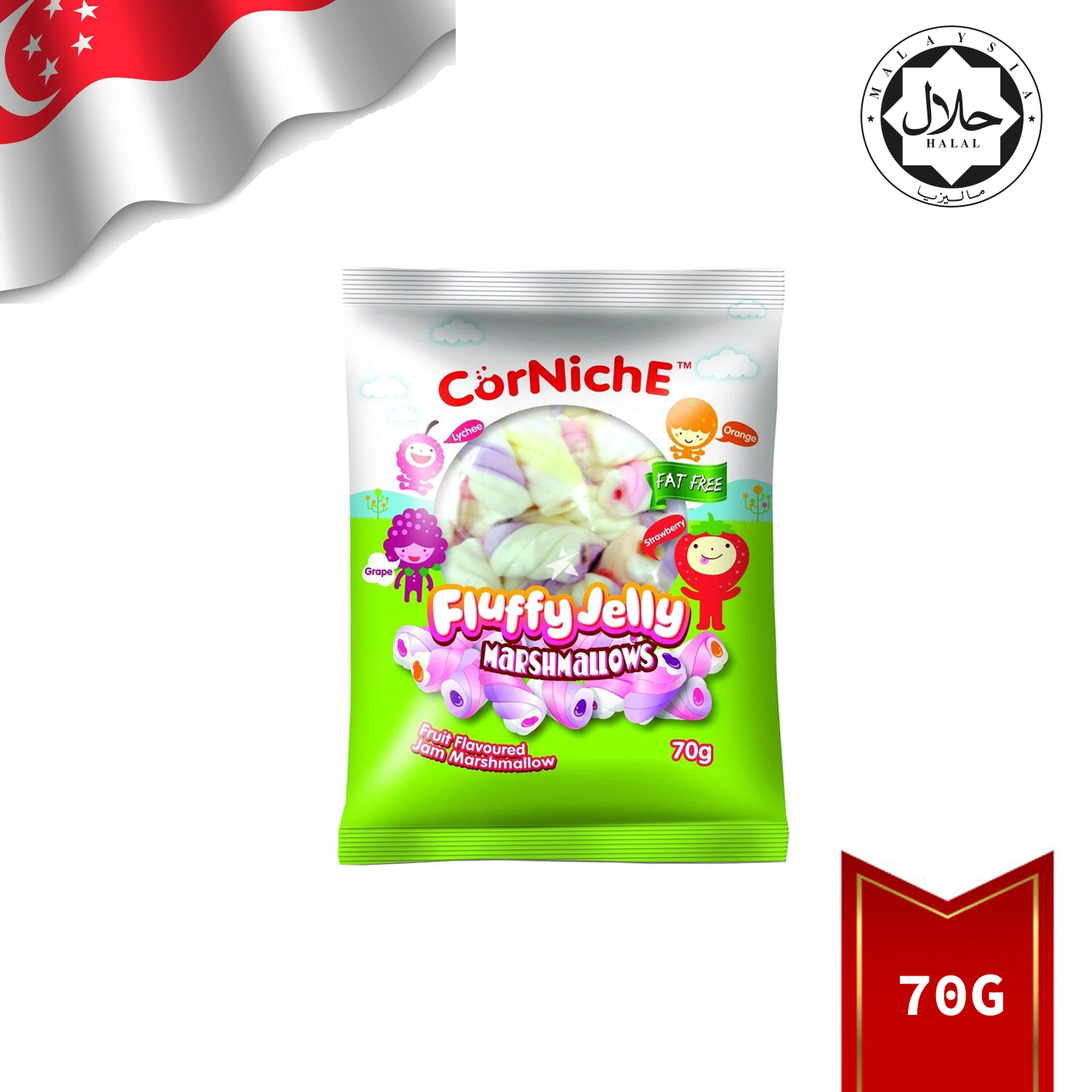 CORNICHE FLUFFY JELLY MARSHMALLOW70G