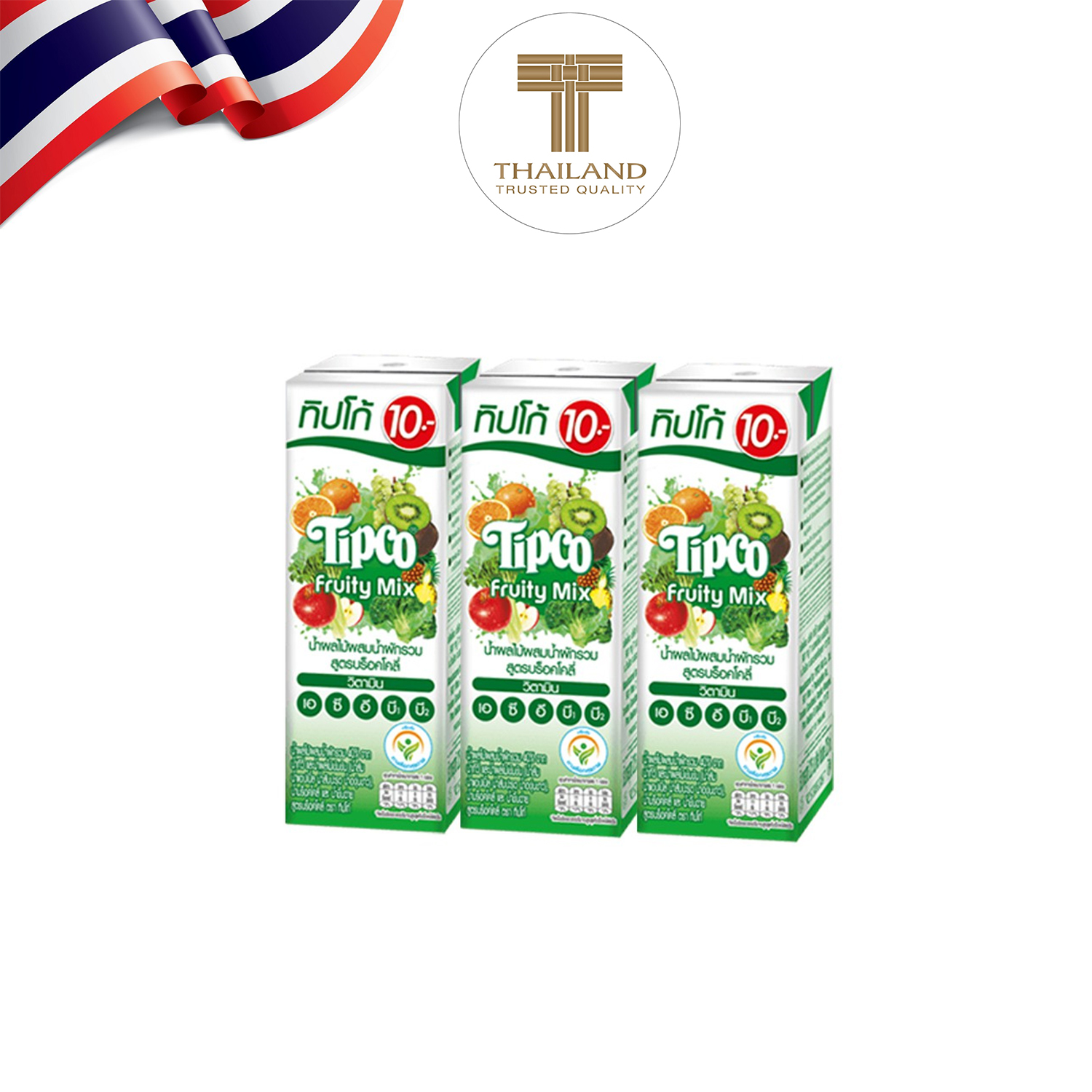 TIPCO FRUITY MIX Broccoli & Vegetable Fruit Juice225ml
