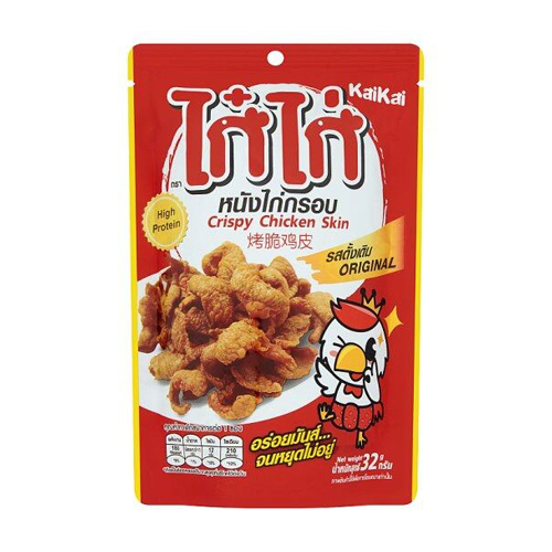 Kaikai Crispy Chicken Skin Original Pack 32g